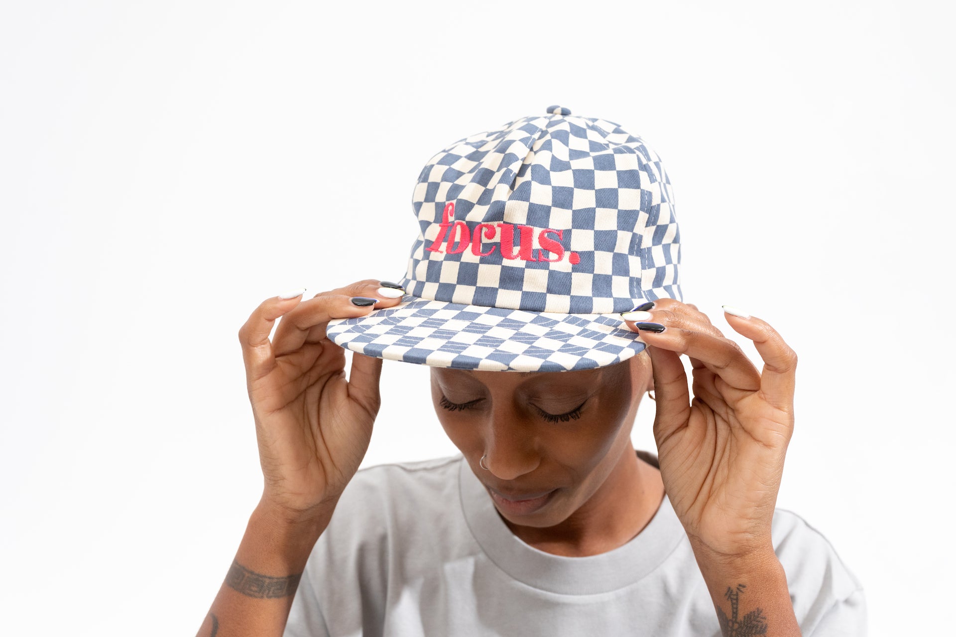 Checkered Focus Chef s Hat Chef Server Hats TILIT TILIT NYC