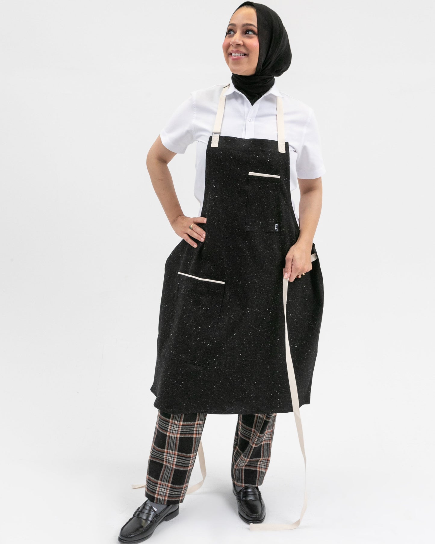 Tilit Fall Formal black bib work apron