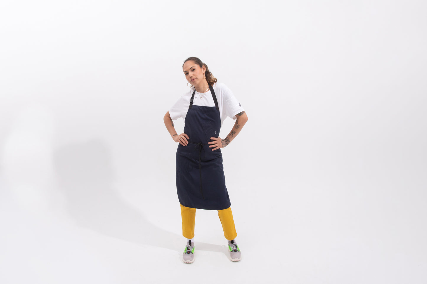 Female Chef in Apron set in pink colors